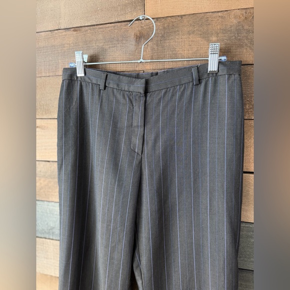 Vintage 90s Brown Pinstripe Trousers Zanella Made In Italy - Picture 11 of 12